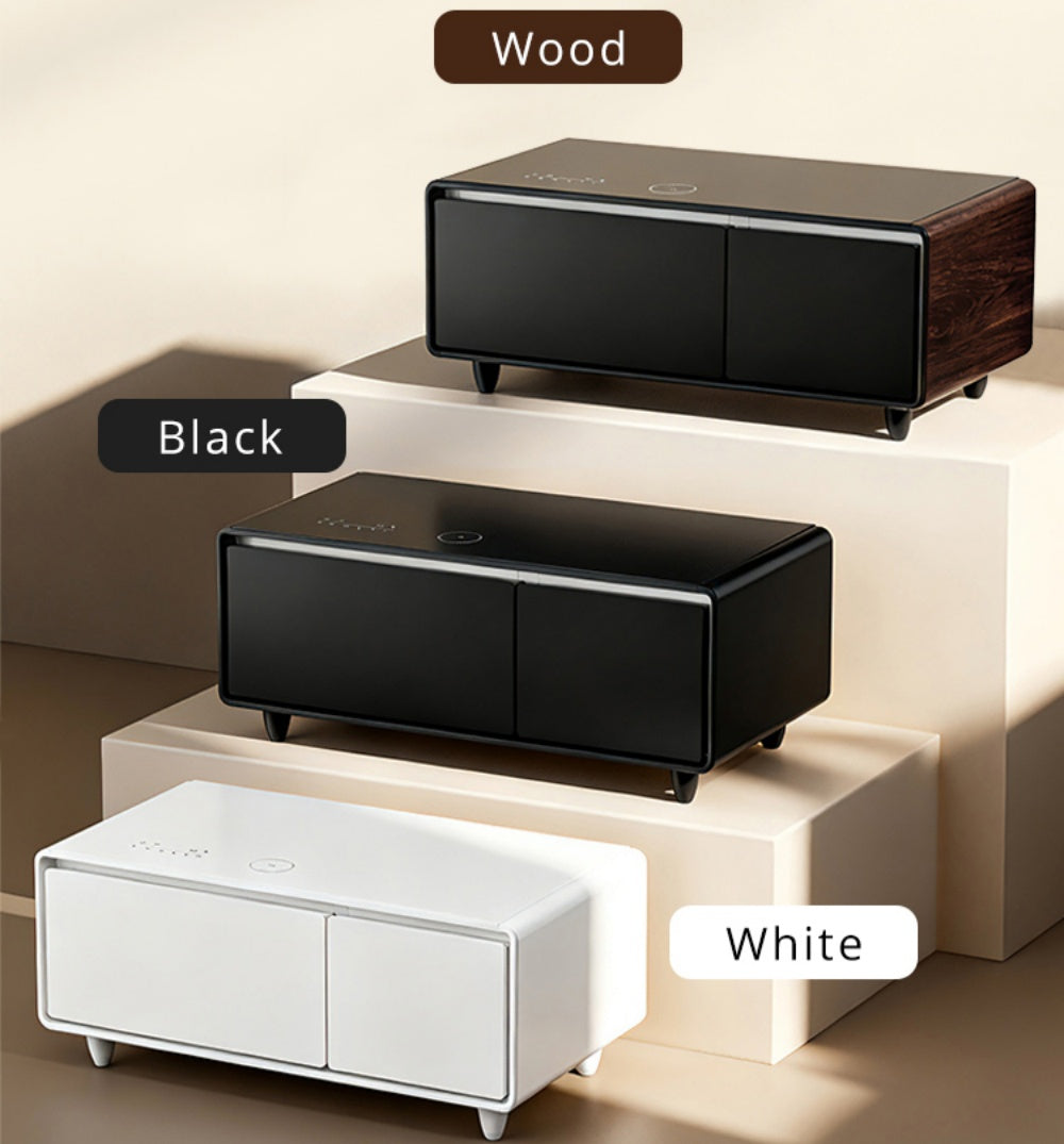Wooden TB90 Max Coffee Table Cooler with Speaker