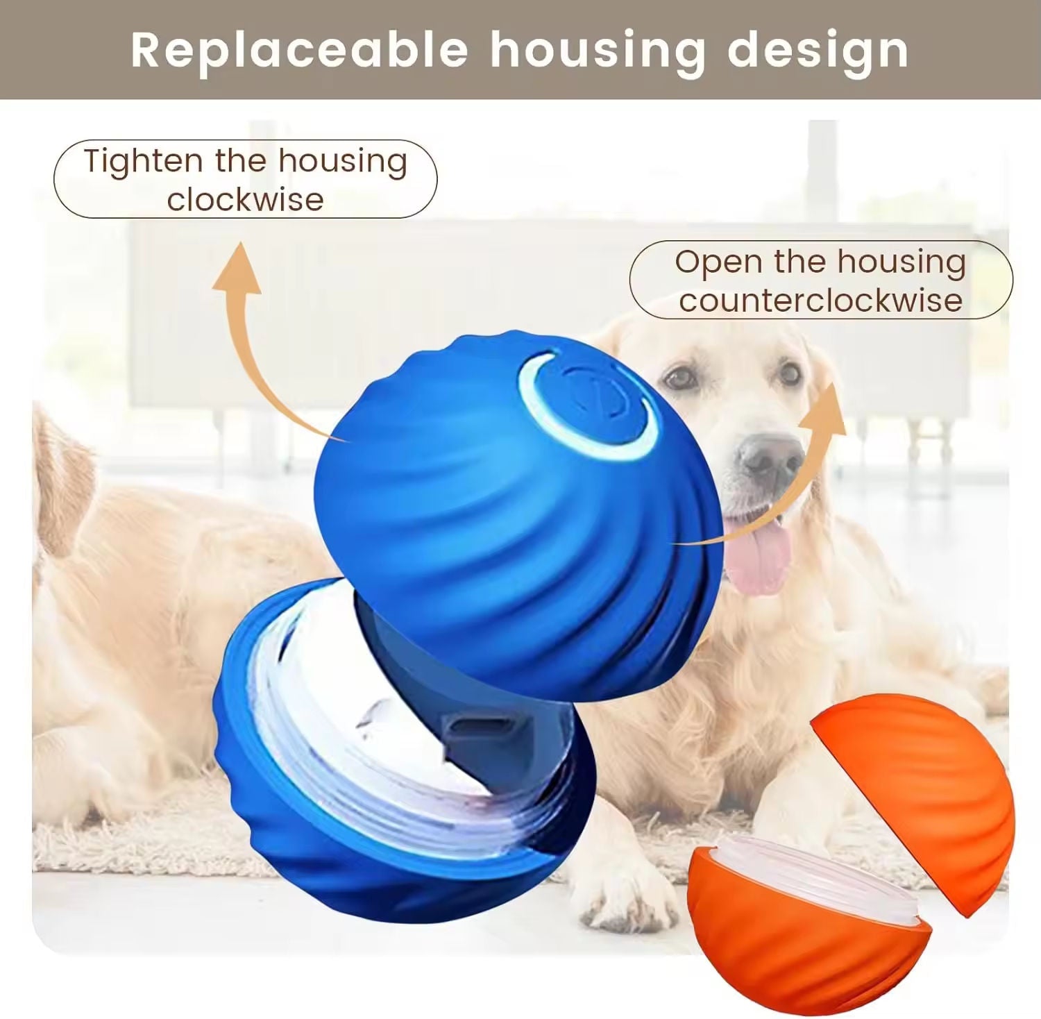 Interactive Anti-Boredom Dog Ball